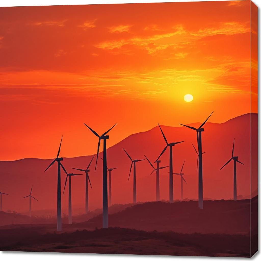 Bild 100x100cm Energie der Neuen Ära