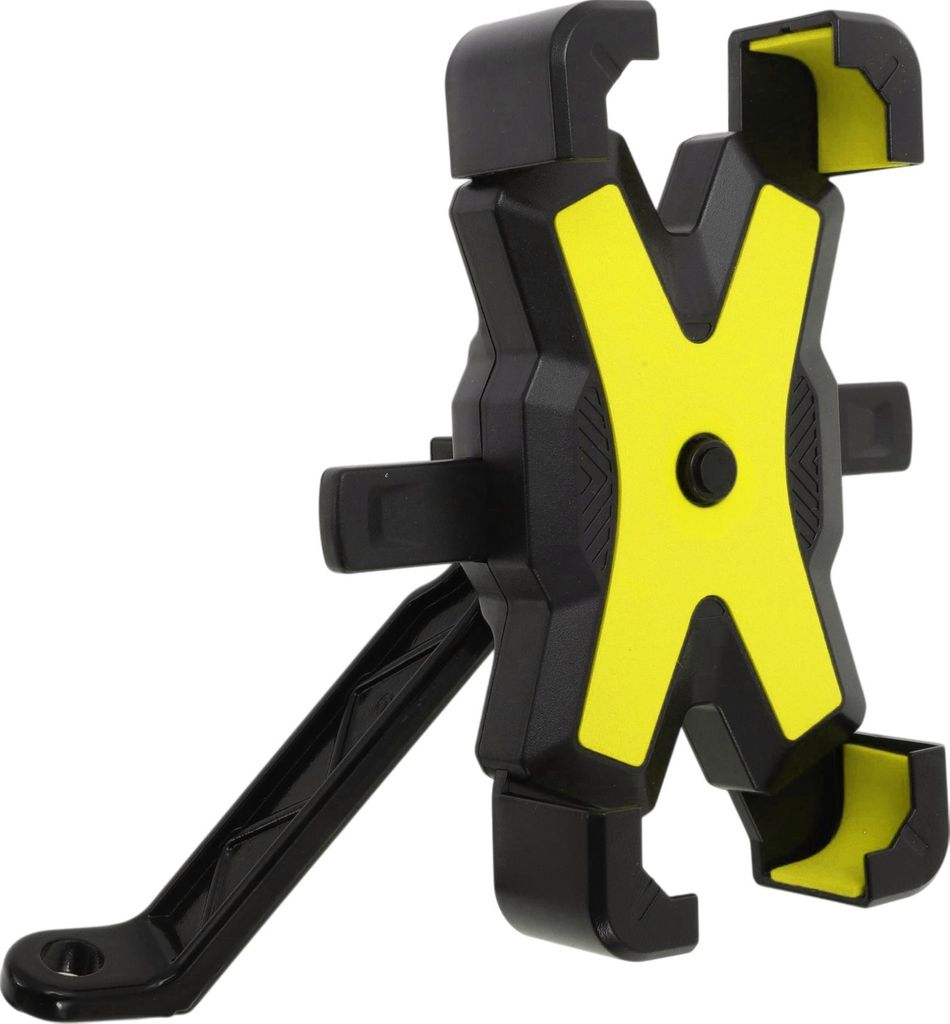 Fahrrad Anti-Rüttel Handy-halterung Für Motorrad Spiegel Roller 360° Drehbare Handyhalter Für 4.5-7.0 Zoll Smartphone Gelb