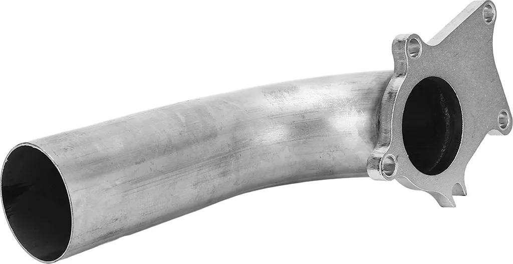 Downpipe échappement turbo 57mm inox et bride 5 trous T3 T4 T04E