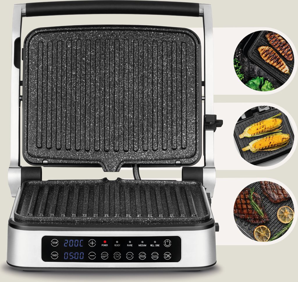ZEEGMA Elektrický kontaktný gril a sendvičovač 2100 W, 2v1, Obrázok produktu 11