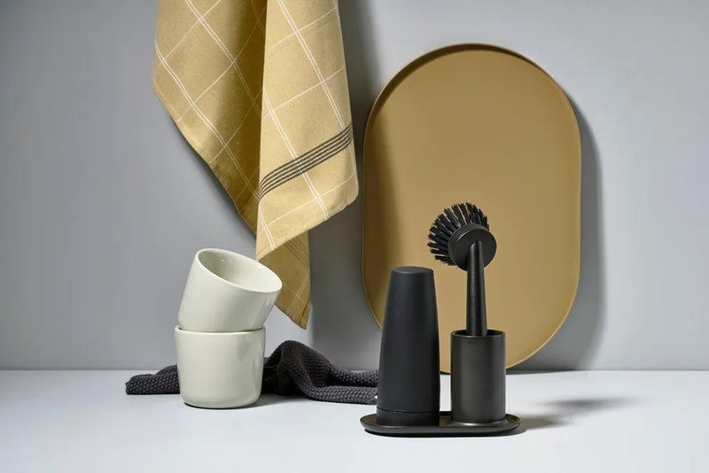 Kit Vaisselle Silicone Noir Zone Denmark Singles avec Support Flexible - 6