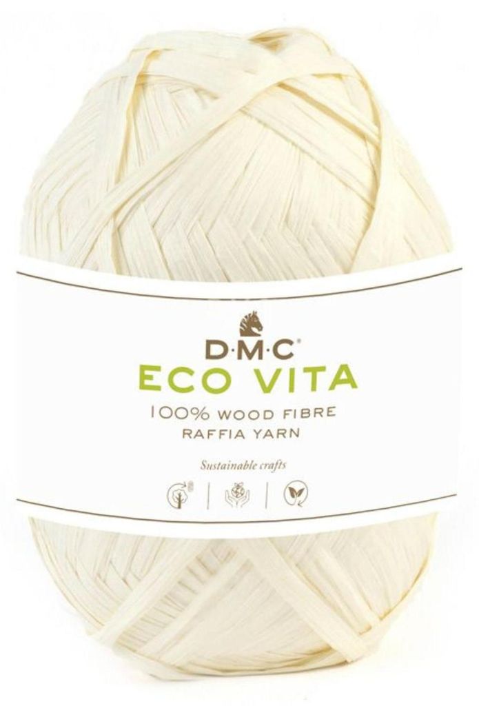 DMC Eco Vita Raffia 50 g Nachhaltiges Garn aus Holzfasern Produktbild 