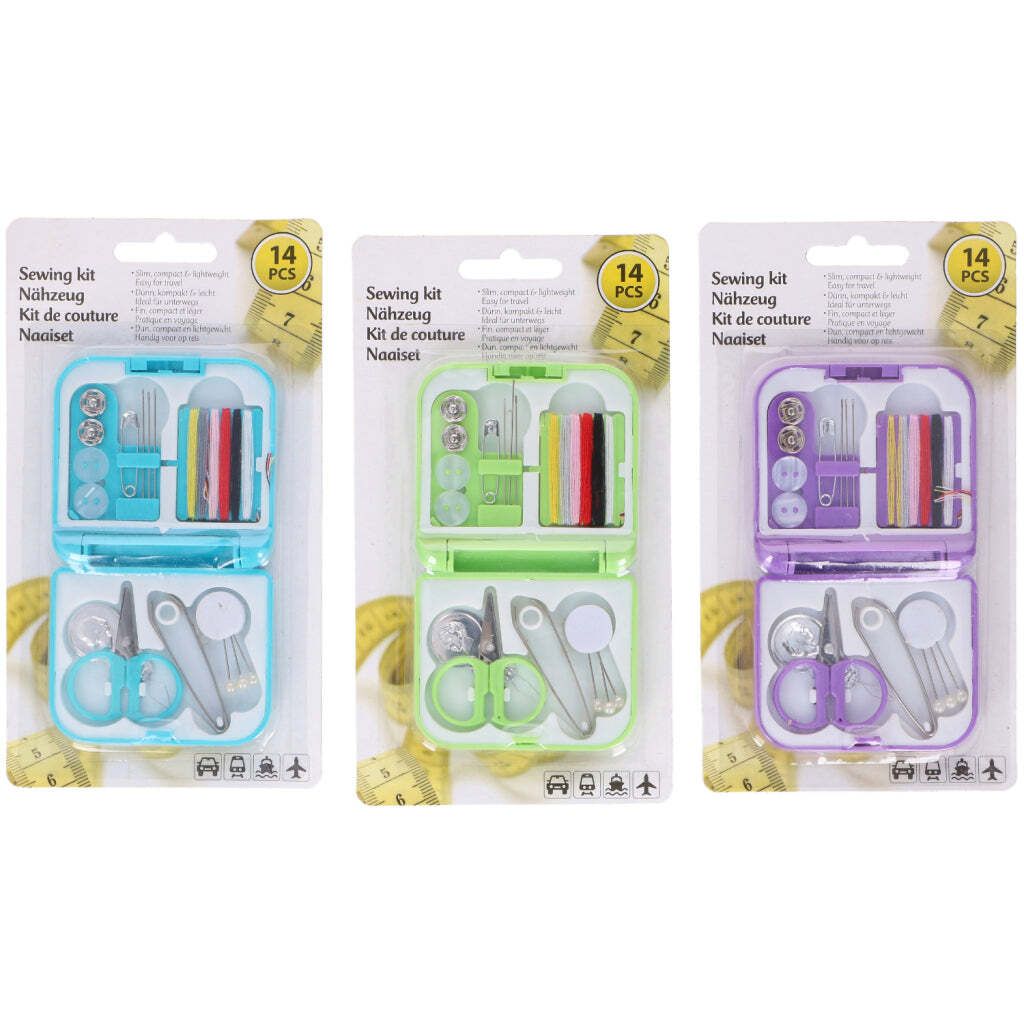 Set de couture de base 14 pièces assorties Image du produit 