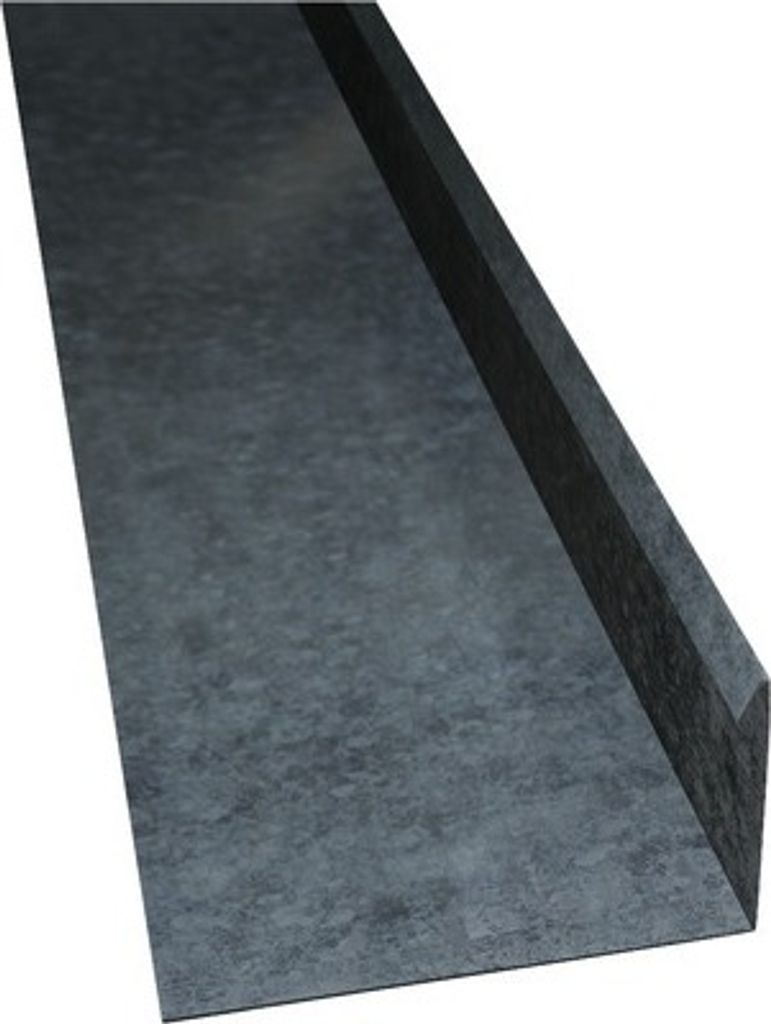 PRECIT Winkelblech mit Wasserfalz verzinkt 1000 mm x 80 mm x 155 mm