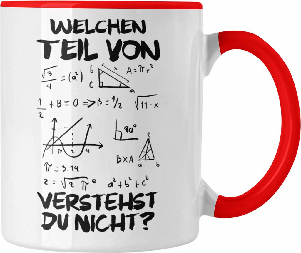 Trendation - Mathelehrer Tasse Mathematiker Physik Tassen mit Spruch Lustig Kaffeetasse Physiker Geschenk Mathestudent Welchen Teil von Verstehst D...