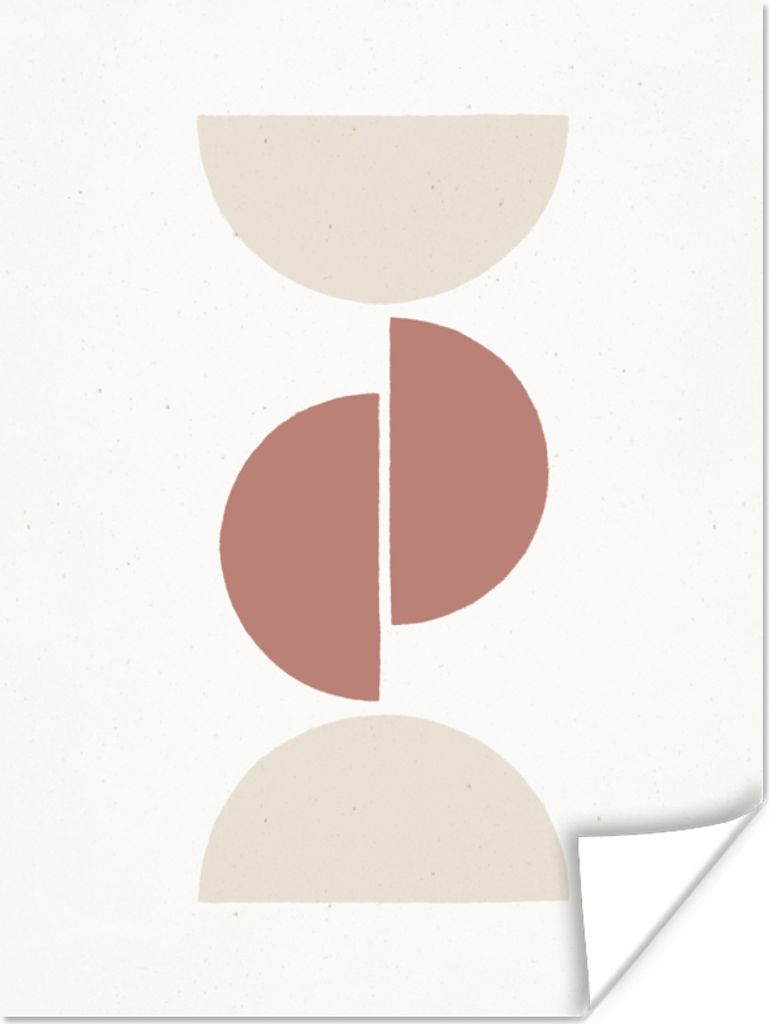 MuchoWow Poster Pastell - Minimalismus - Gestaltung 30x40 cm - Wandplakat - Poster Kinderzimmer