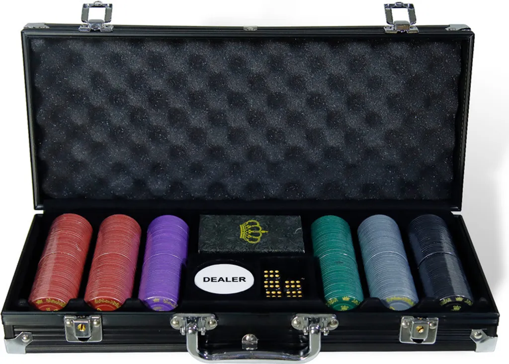 Mallette Poker 300 Jetons Finition Deluxe avec Support de Table Intégré