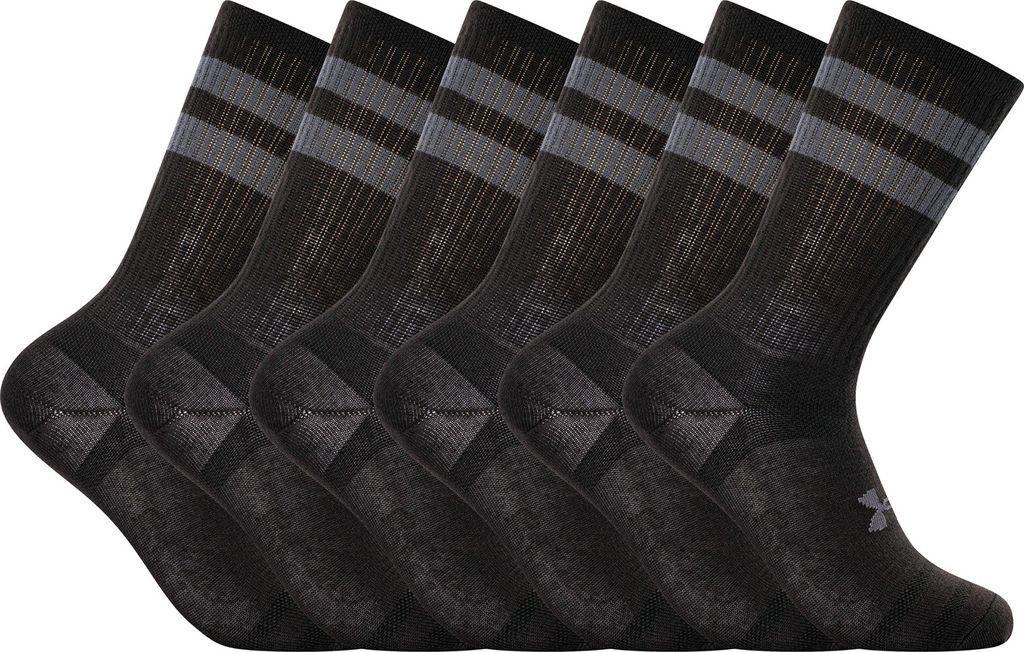 Under Armour Uni Ua Essential Crew-Socken im 6er-Pack 1387058-001__MD