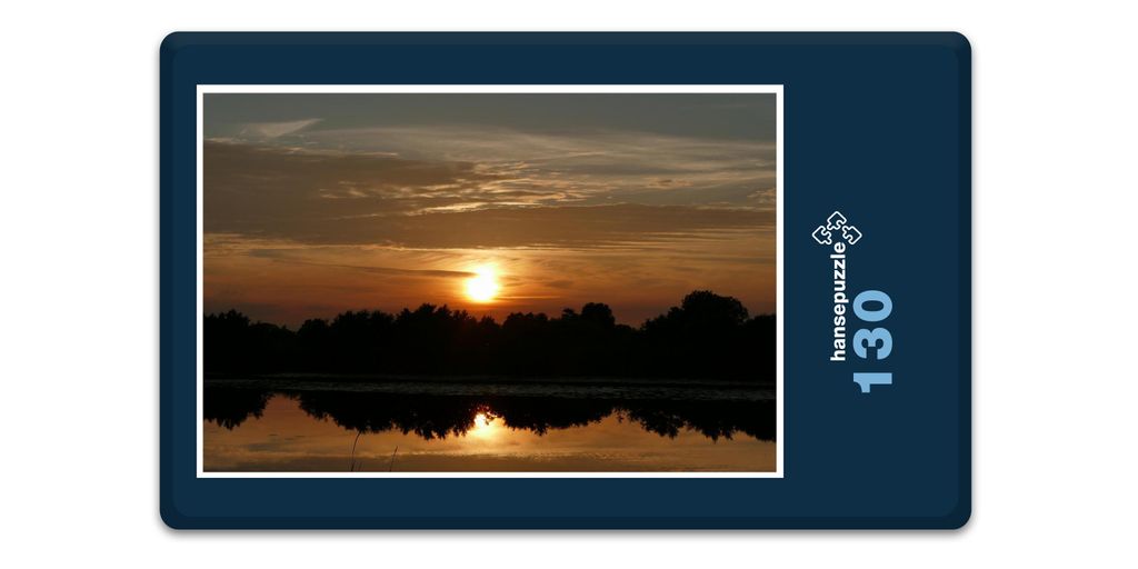 hansepuzzle 17826 - Spiegel-Bild Puzzle, 130 Teile, Natur, 28,7 x 20,0cm mit hochwertiger Aufbewahrung, Kartonbox und wiederverschließbarem Beutel