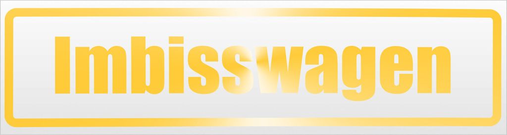 Kiwistar Imbisswagen Magnetschild Schild magnetisch - 60cm Gelb - reflektierend - Magnetfolie für Auto PKW Kfz