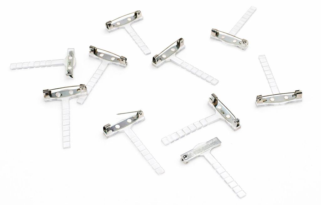 10 x Anstecknadel Anstecker Hochzeit Corsage Revers Clip Produktbild 