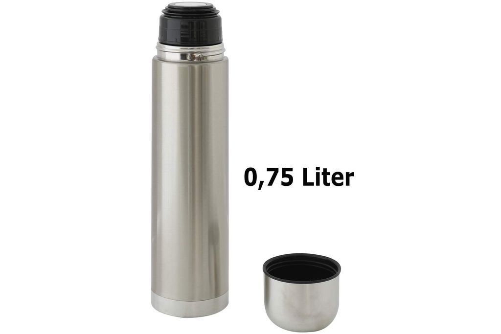 Isolierflasche Edelstahl 0,75 Liter Thermosflasche Thermoskanne BPA FREE Rot DE 
