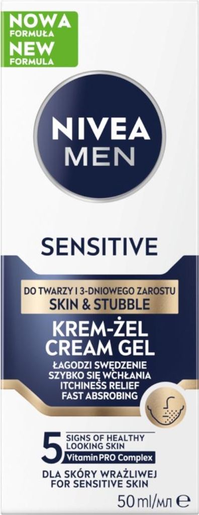 Nivea Men Sensitive krem-żel do twarzy i 3-dniowego Produktbild 