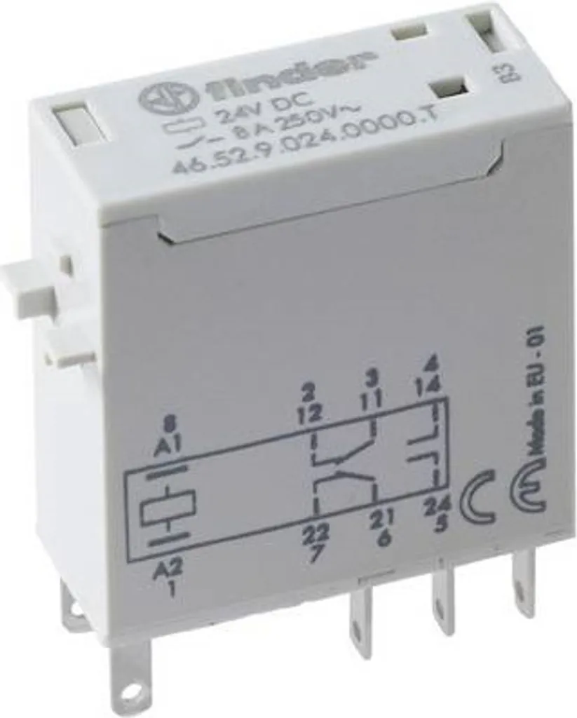 Relais de rechange pour armoire électrique Finder 46.52.9.024.0000T 8A