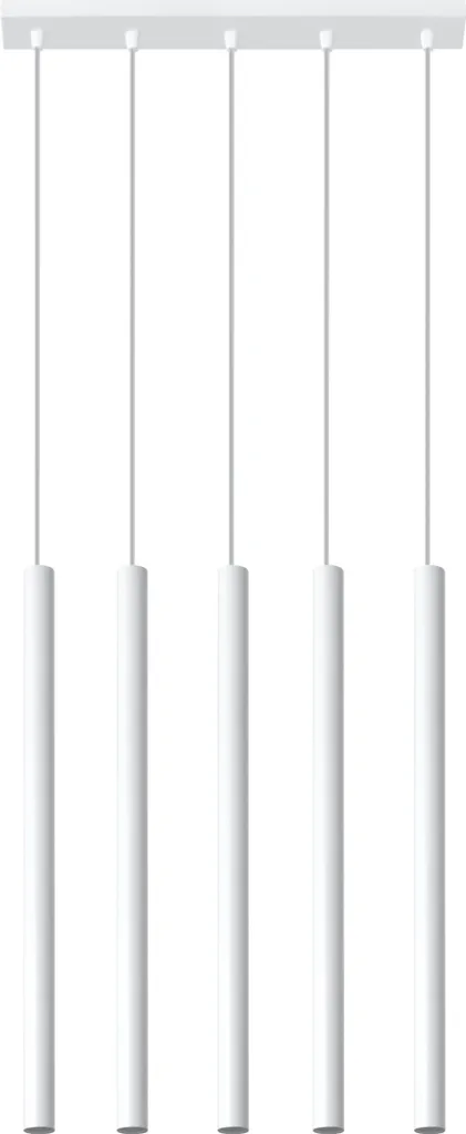 Luminaire de plafond design VELINO blanc en métal pour grand salon