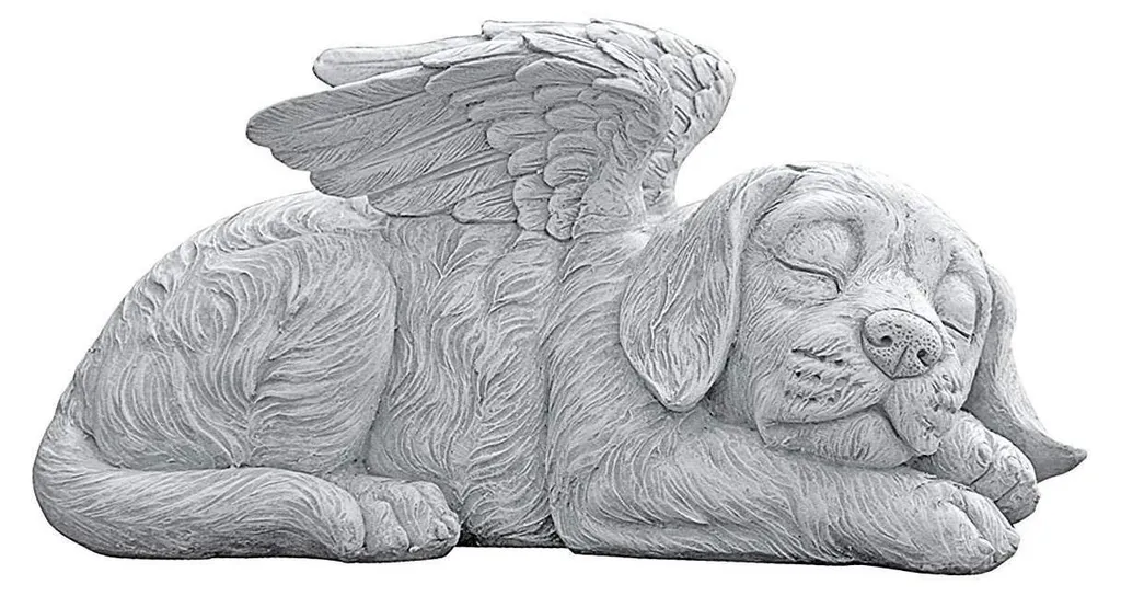 Statue d'animal ange en résine pour décoration intérieure - Grand modèle