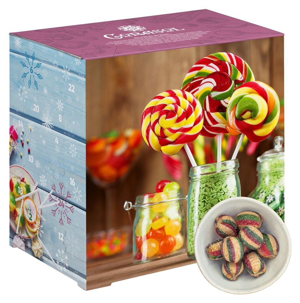 Corasol Premium Bonbons Adventskalender mit nostalgischen Süßigkeiten (720 g)