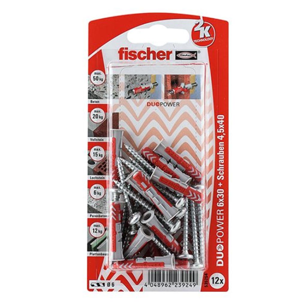 FISCHER Universaldübel Duopower 6x30 S PH K | Kaufland.de