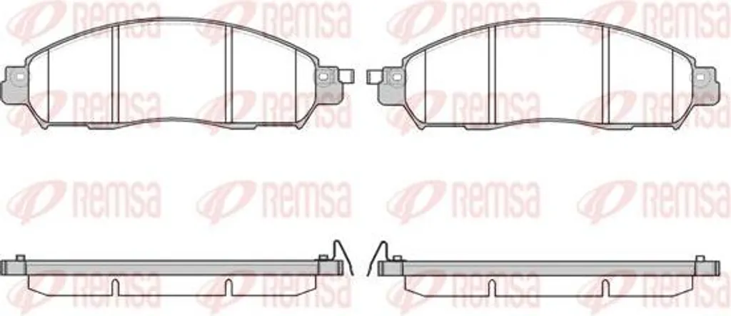 Plaquettes de frein compatibles OE D10604JA0A pour modèle NP300