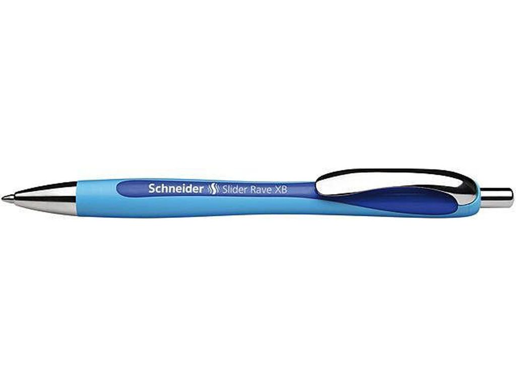 5 Blaue Stifte Schneider Slider Edge XB 