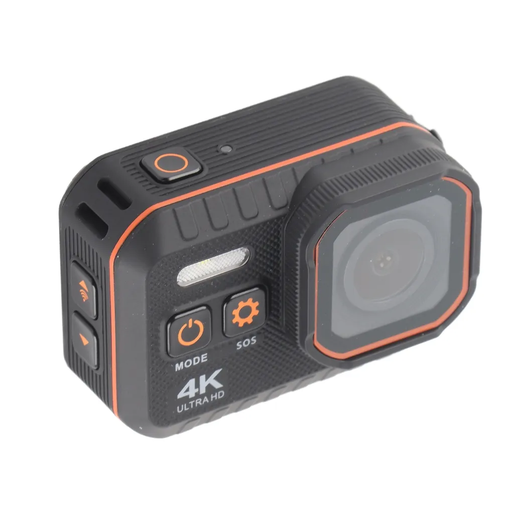 Caméra d'action 4K Ultra HD étanche IP68 avec écran LCD et Wi-Fi intégré