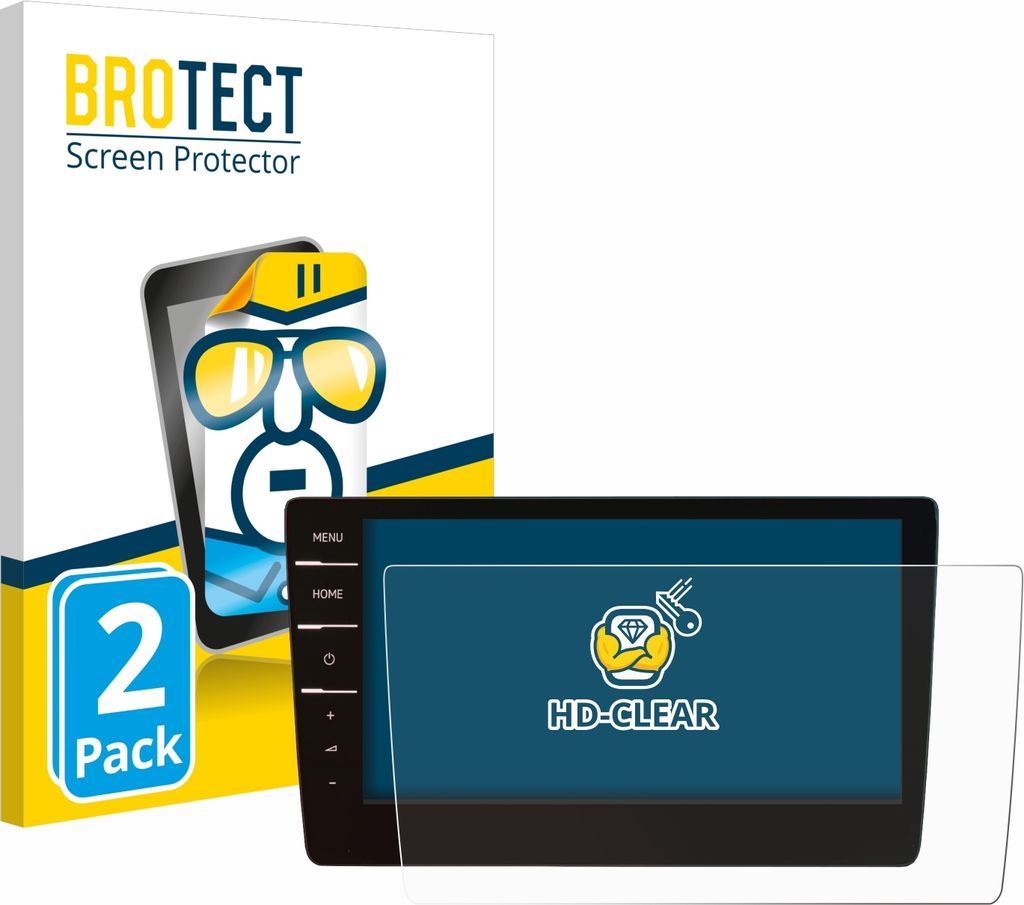 2x Für Volkswagen Passat 2019 Discover Pro 9.2" 2019 Schutzfolie BROTECT Displayschutz Display Schutz Folie Klar Transparent