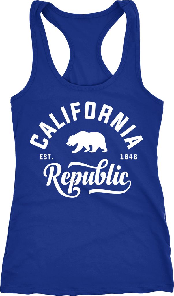Damen Tank-Top California Republic Racerback Neverless blau XL
