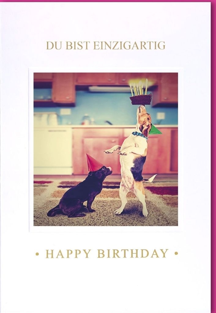 Geburtstag - Glückwunschkarte im Format 11,5 x 17 cm mit Umschlag