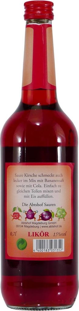 Abtshof Saure Kirsche-Likör (6 x 0,7L)