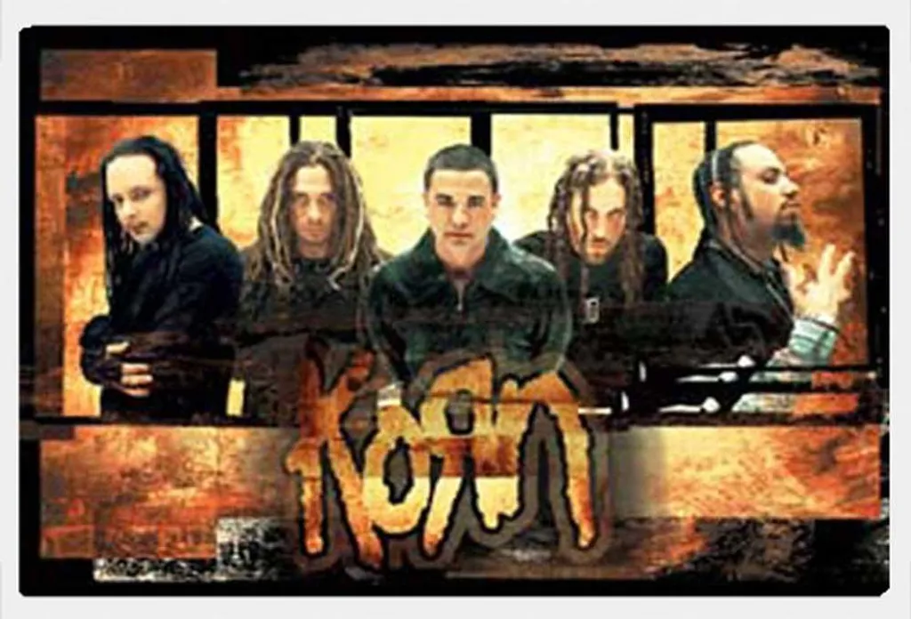 Korn Poster Oro Cornice Shinsuke Bianca - Idea Regalo Fan Rock Metal