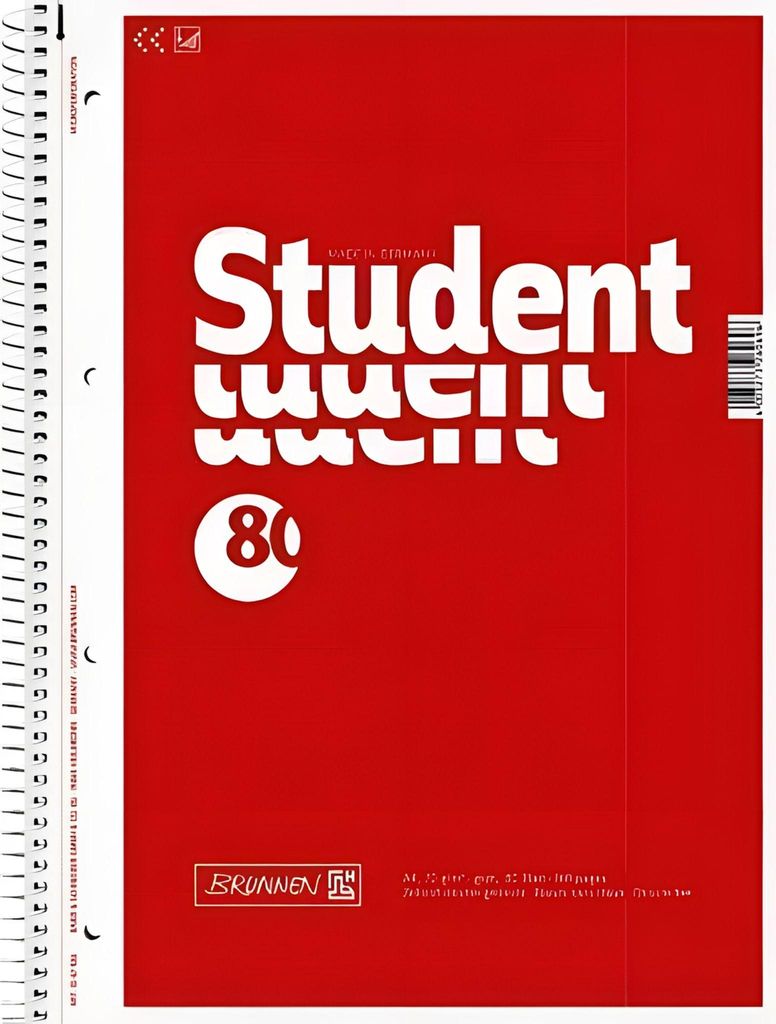 BRUNNEN 1067926 Blocco studenti A4 a scacchiera, con Immagine del prodotto 