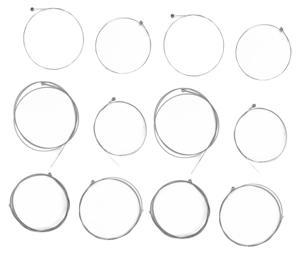 2er-Set Ersatz-Gitarrensaiten aus Metall für E203 E-Gitarre, Zubehör für Saiteninstrumente