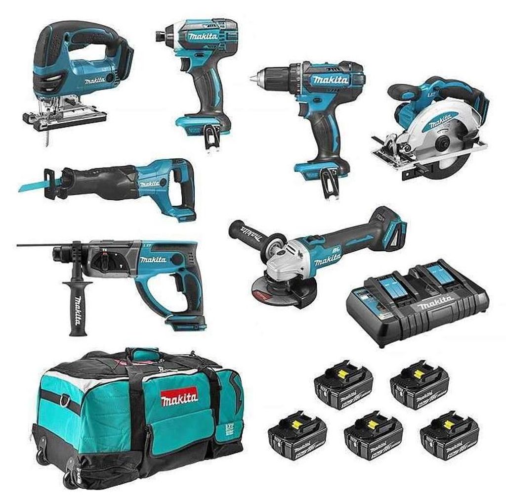 Pack 7 outils MAKITA DLX7013PT1 18V (5x5Ah) Image du produit 
