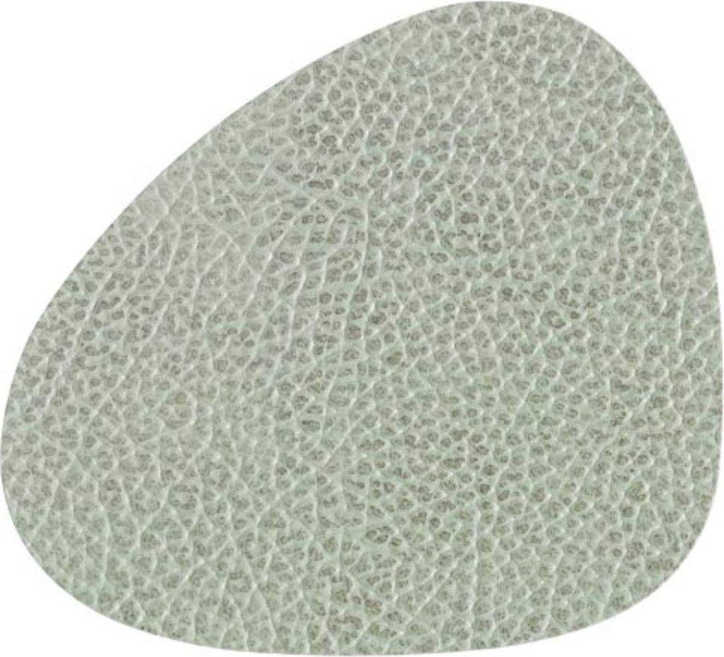 LIND DNA HIPPO Untersetzer Curve olive green 11 x 13 cm