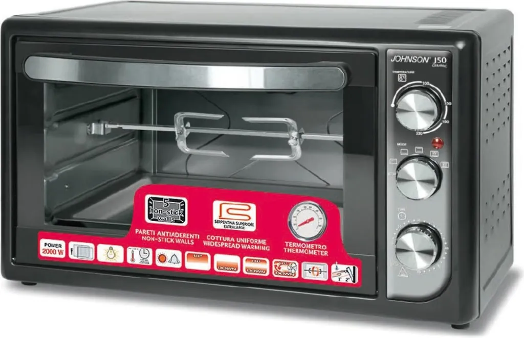 Réussissez vos rôtis avec le four 50L Johnson J50 2000W et sa minuterie