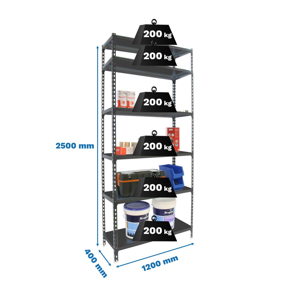 SIMONCLICK MEGAPLUS 6/400 2500 ANTRA/ANTRA Metallregal