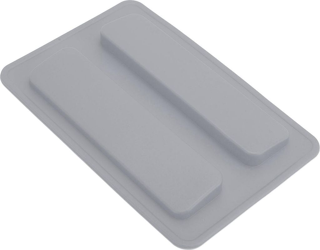 Silikon -Toaster -Abdeckung 15.8x10.4x1.2 cm weiche flexible wiederverwendbare Brothersteller Deckel für zu Hause grau