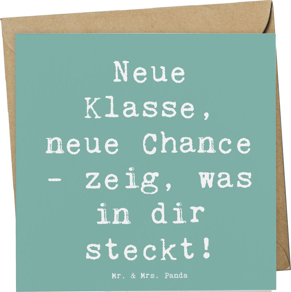 Mr. & Mrs. Panda Grußkarte Spruch Erster Schultag Neue Produktbild 
