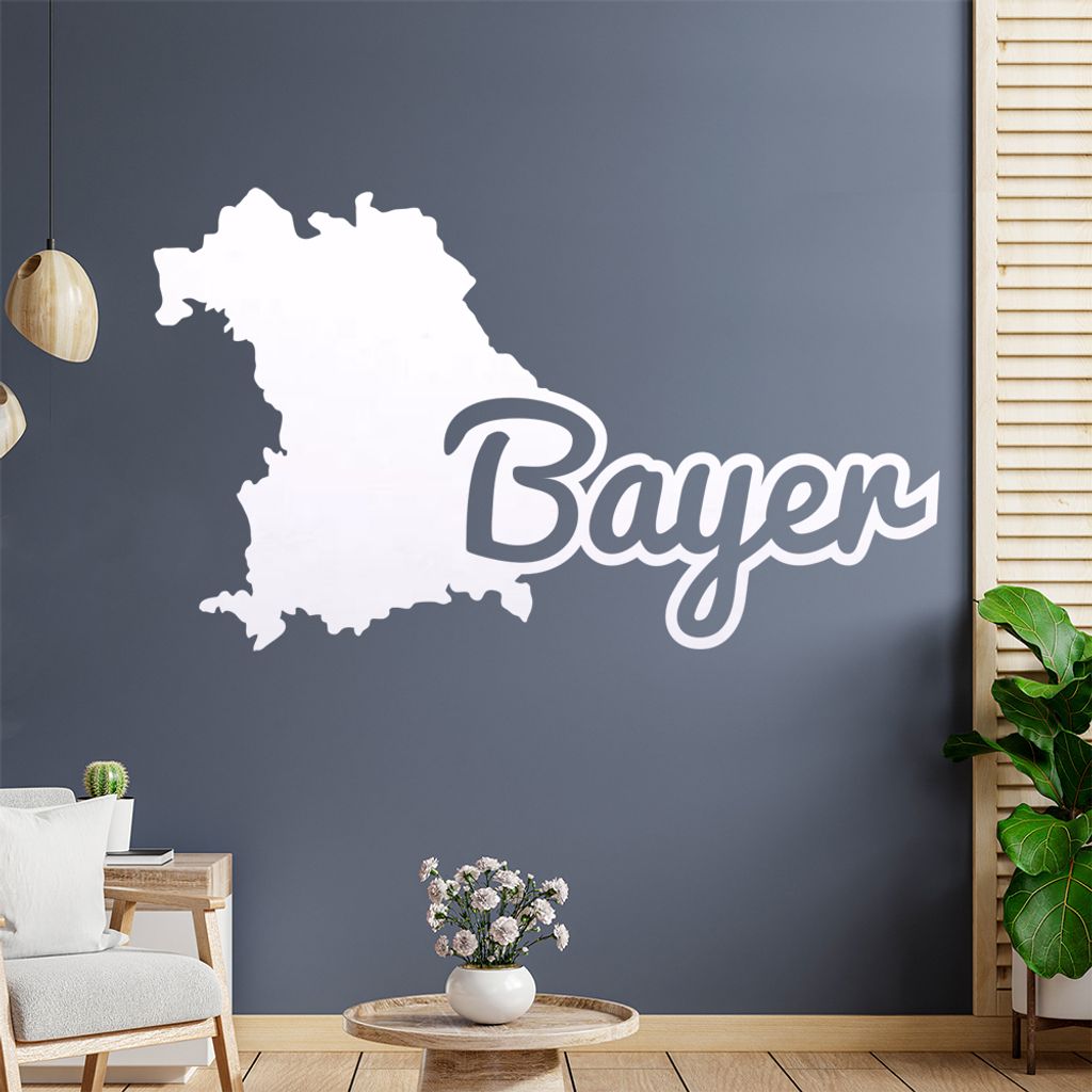 Bayer Bayern Herkunft Wandtattoo Wandaufkleber Wall Sticker - Dekoration, Küche, Wohnzimmer, Schlafzimmer, Badezimmer