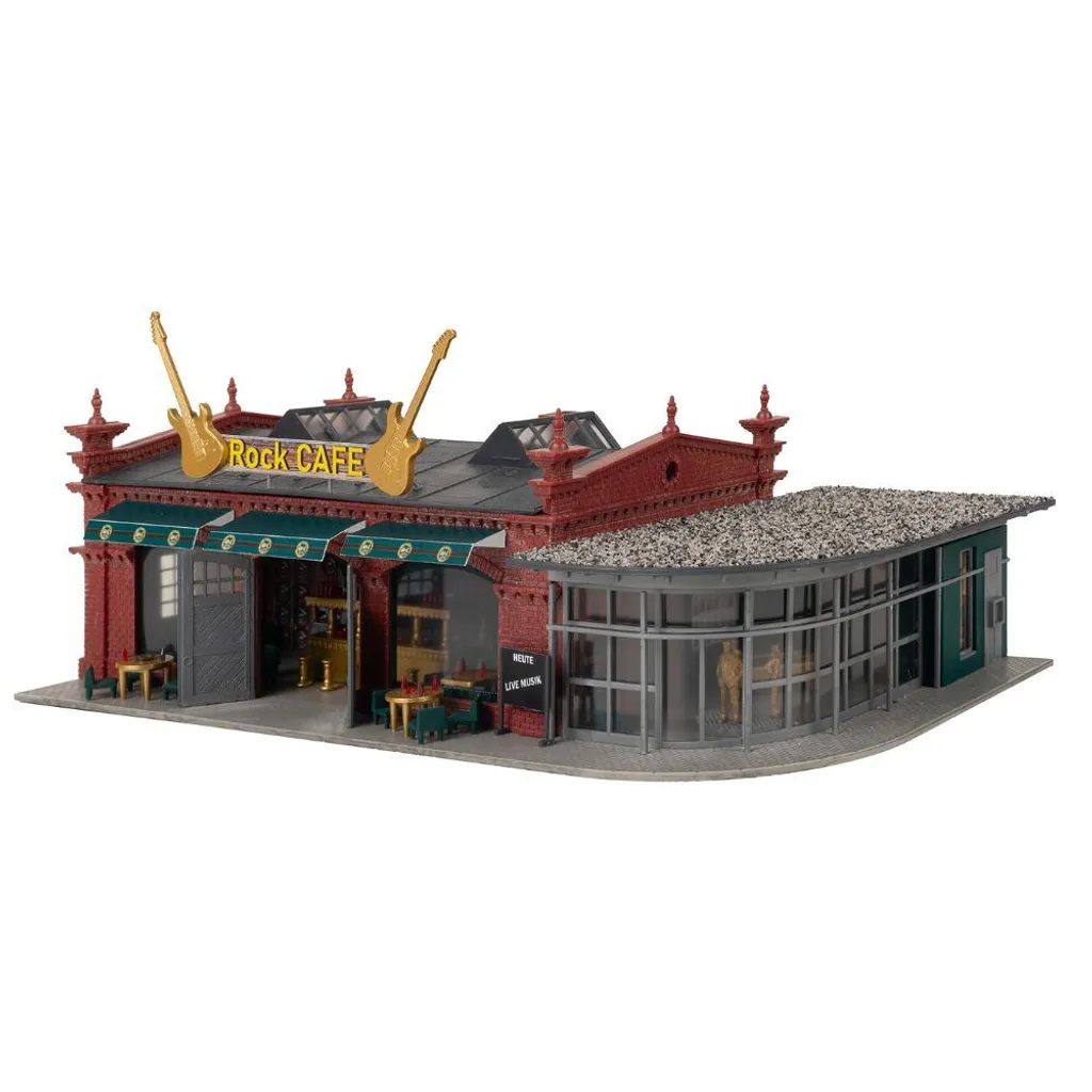 Kit Faller 130149 Rock Café H0 avec Façade Décorative et Accessoires