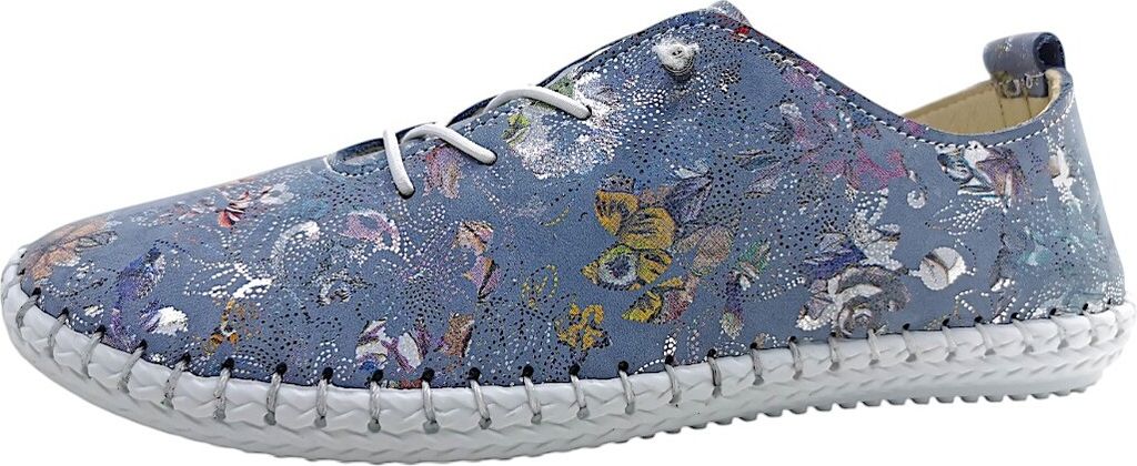 Cosmos Comfort  Damenschuhe Halbschuhe Slipper Blau Produktbild 