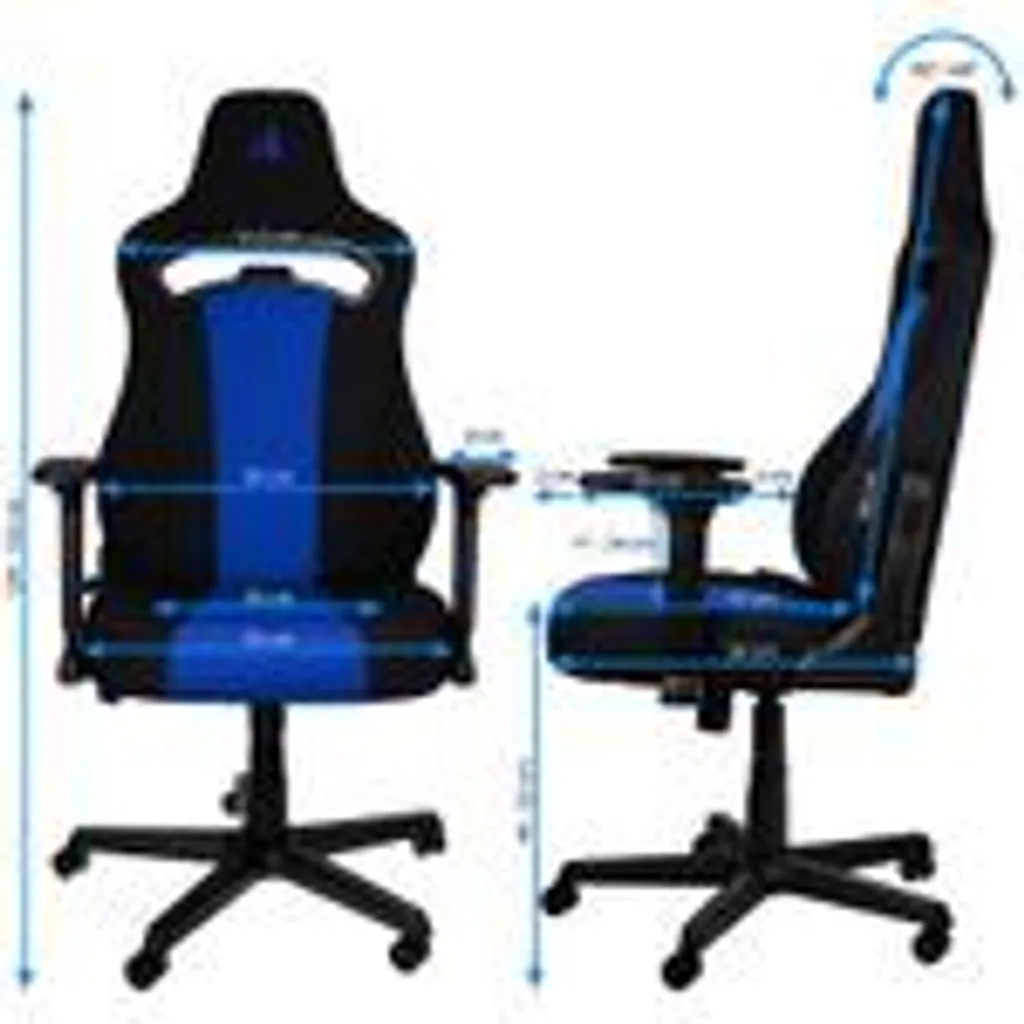 Nitro Concepts E250 Chaise de jeu Bleu Galactique NC-E250-BB Ergonomie - 2