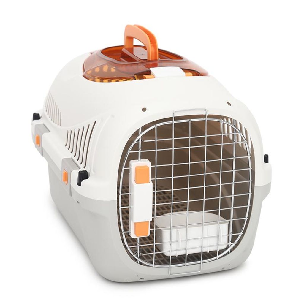 SNOEKIE Katzen Transportbox mit 2 Öffnungen, 49,5 x 32 x Produktbild 
