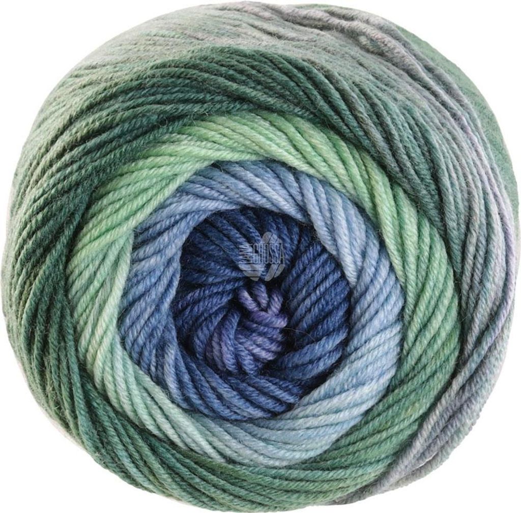 Lana Grossa - Cool Wool Big Color 4038 grüngrau hellgrau Produktbild 