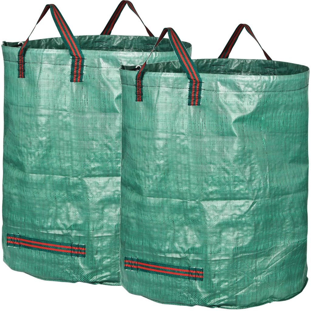 Professioneller Gartensack mit Doppelboden – robuster Laub-/Grünabfallsack – faltbare, große und strapazierfähige Laub-/Grünabfallsäcke au...