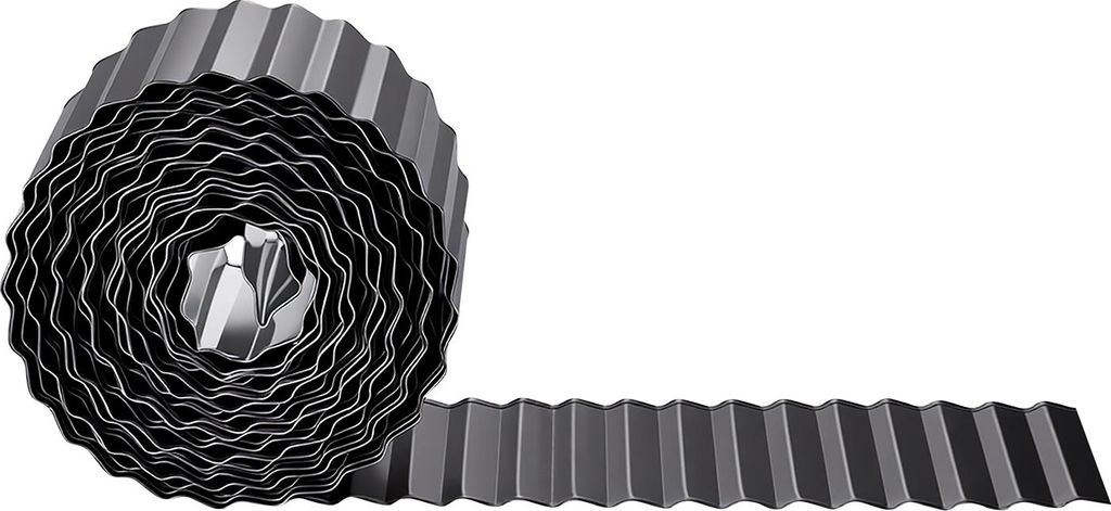 SucceBuy Rasenkante aus verzinktem Metall, 12,3 m x 15,5 cm Produktbild 