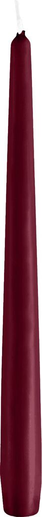Konische Spitzkerzen Bordeaux 290 x Ø 23 mm, 12 Stück