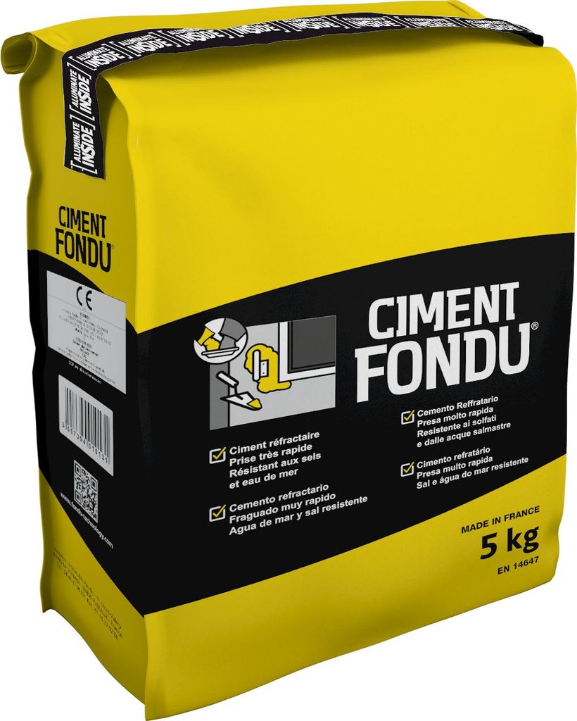 Imerys Ciment Fondu à argiles réfractaires 5kg Image du produit 