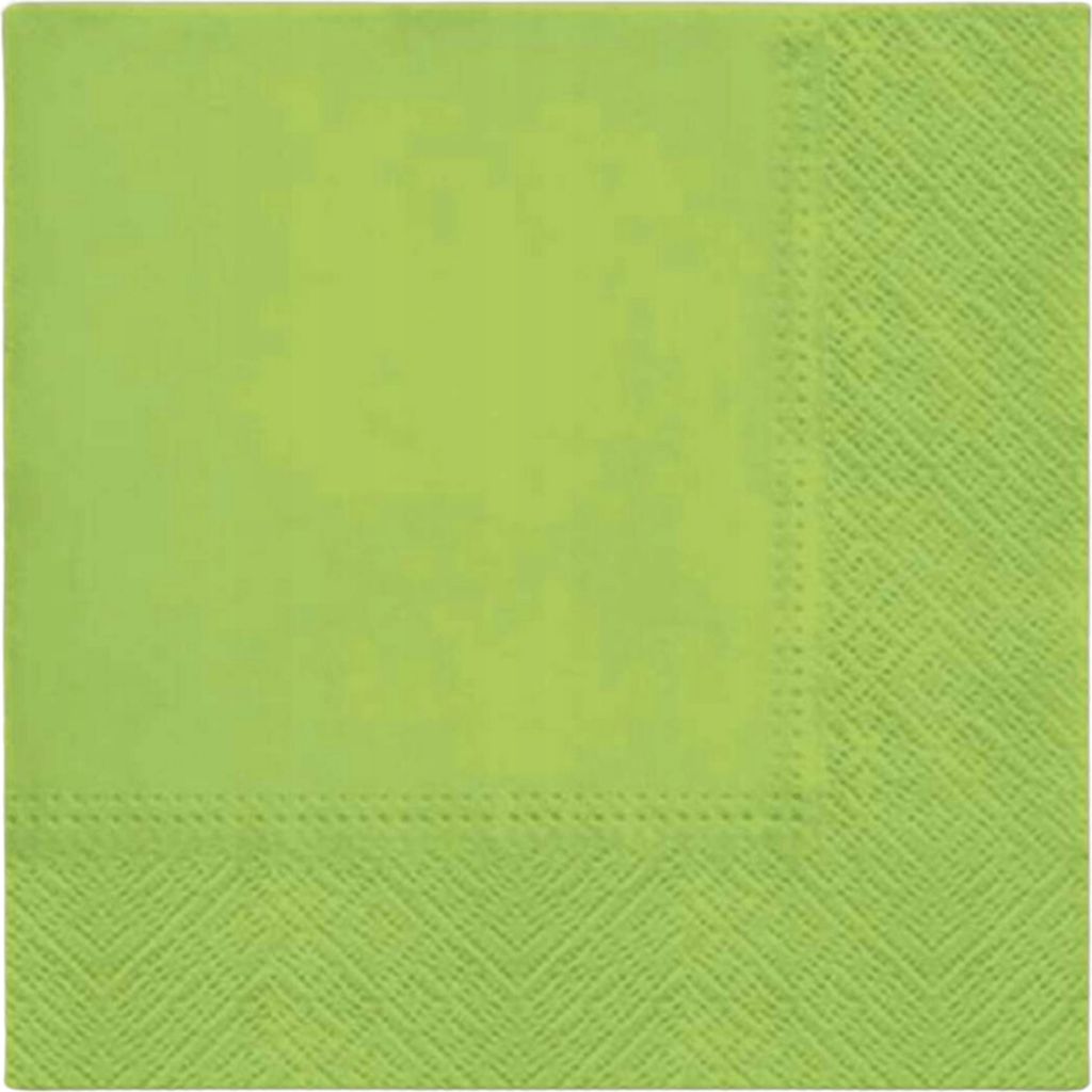 20 Servietten Unicolor anise green - grün 33x33cm