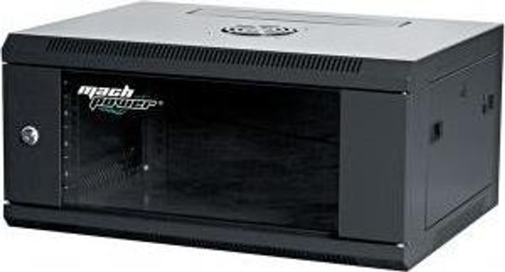 Mach Power AR-464WB Rack 4U Wandmontiertes Regal Schwarz
